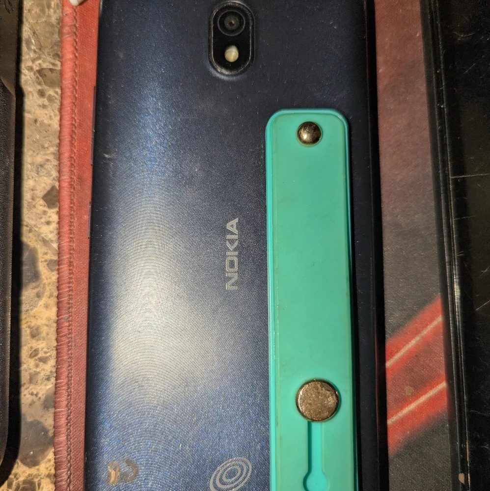 Nokia Black Cell Phone Android Powered Modern Design